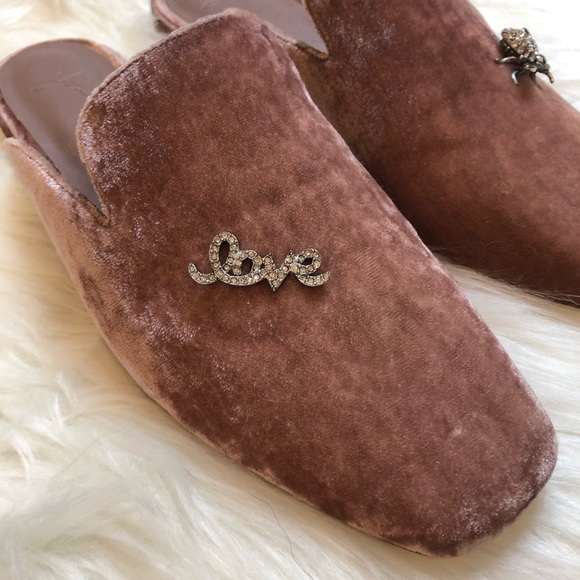 Joie Jadine Embellished Pink Velvet Mule - Picture 7 of 8